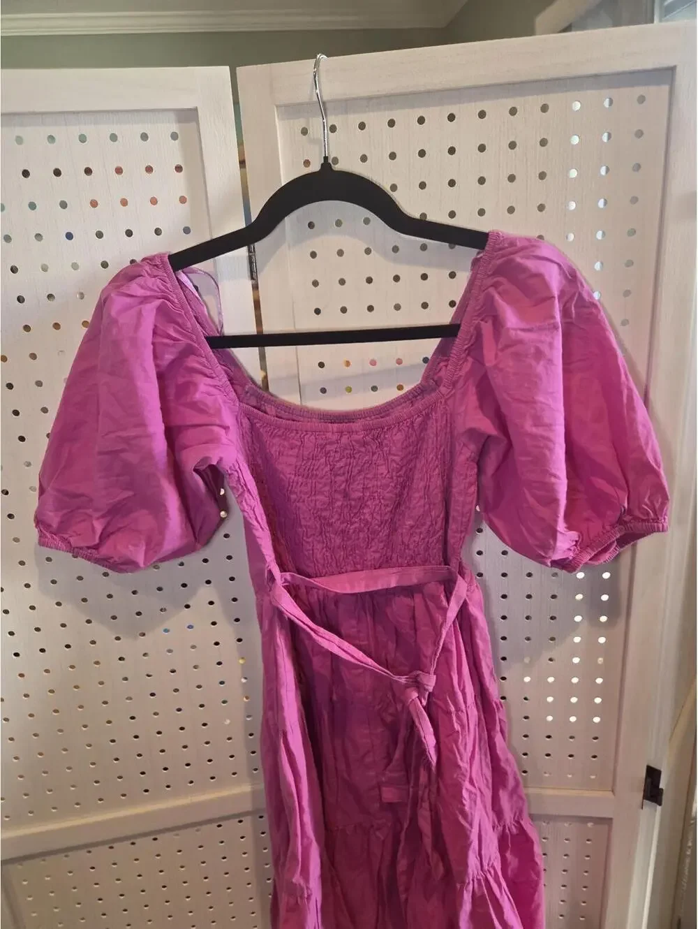 Sim & Sam Pink Puff Sleeve Dress XS - Picture 7 of 8